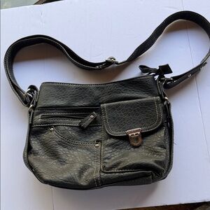 Everyday Black Women’s Crossbody Bag with Front Flap Pocket